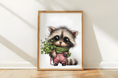 St Patrick's Raccoon Clipart Product Image 3