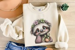 St Patrick's sloth Clipart Product Image 2