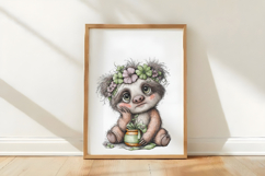 St Patrick's sloth Clipart Product Image 3