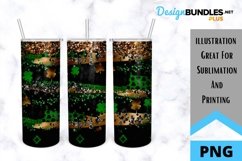St. Patrick's Day Tumbler - Sublimation Skinny Tumbler Product Image 1