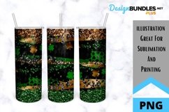 Glitter St. Patrick's Day Tumbler - Sublimation Tumbler Product Image 1