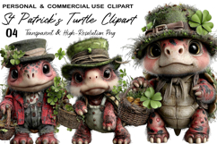 St Patrick's Turtle PNG Clipart Product Image 1