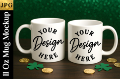 St Patrick Sublimation Mug Mockup