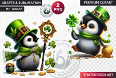 St Patrick wild animal Clipart, saint patrick sublimation Product Image 1