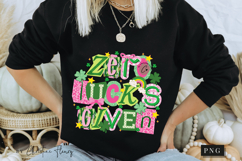 Zero Lucks Given Funny St Patricks Day PNG Product Image 7