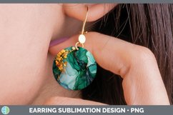 GorgeousSt Patricks Round Earrings design.