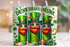 St Patrick&#039;s Day Drink Drank Drunk Tumbler Wrap,Beer Tumbler Product Image 1
