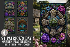St Patrick's Day Garden Flag, Celtic, Irish Garden Flags, s1 Product Image 1