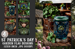 St Patrick's Day Garden Flag, Celtic, Irish Garden Flags, s8 Product Image 1