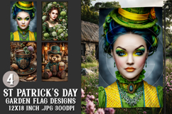 St Patrick's Day Garden Flag, Celtic, Irish Garden Flags, 11 Product Image 1