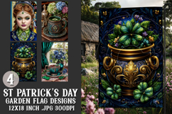 St Patrick's Day Garden Flag, Celtic, Irish Garden Flags, 13 Product Image 1