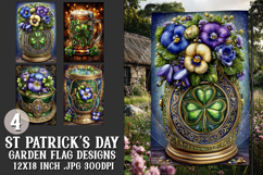 St Patrick's Day Garden Flag, Celtic, Irish Garden Flags, s2 Product Image 1
