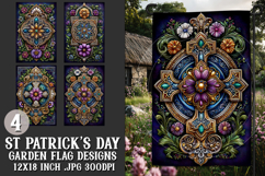 St Patrick's Day Garden Flag, Celtic, Irish Garden Flags, 18 Product Image 1