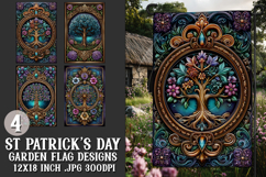 St Patrick's Day Garden Flag, Celtic, Irish Garden Flags, 19 Product Image 1
