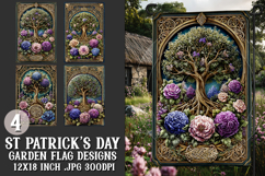 St Patrick's Day Garden Flag, Celtic, Irish Garden Flags, 22 Product Image 1