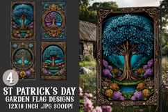St Patrick's Day Garden Flag, Celtic, Irish Garden Flags, 24 Product Image 1