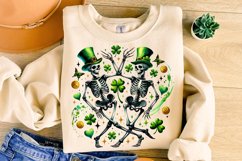 Skeleton Funny St Patricks PNG, St Patrick&#039;s Day PNG, Lucky Product Image 1