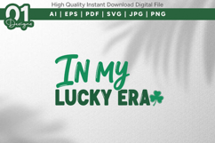 In My Lucky Era Minimal SVG File Product Image 1