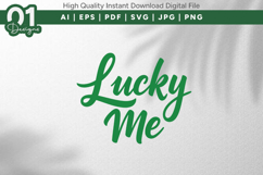 Lucky Me Shamrock SVG File Product Image 1