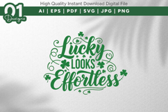 Lucky Looks Effortless SVG Design Product Image 1