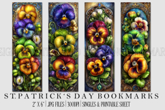 St Patrick's Day Bookmarks, Irish Bookmark Printable, s1 Product Image 1
