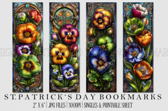 St Patrick's Day Bookmarks, Irish Bookmark Printable, s11 Product Image 1