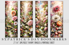 St Patrick's Day Bookmarks, Irish Bookmark Printable, s15 Product Image 1