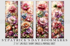 St Patrick's Day Bookmarks, Irish Bookmark Printable, s21 Product Image 1