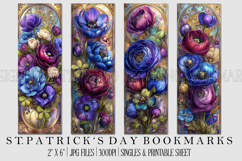 St Patrick's Day Bookmarks, Irish Bookmark Printable, s22 Product Image 1