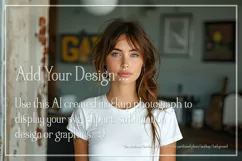 T-shirt Mockup, St Patrick's Day Mockup, Irish Female, b17 Product Image 2