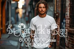 T-shirt Mockup, St Patrick's Day Mockup, Irish Tattoo Man 28 Product Image 1