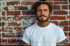T-shirt Mockup, St Patrick's Day Mockup, Irish Tattoo Man 41 Product Image 2