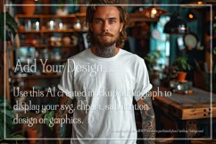 T-shirt Mockup, St Patrick's Day Mockup, Irish Tattoo Man 42 Product Image 2