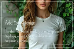 T-shirt Mockup, St Patrick's Day Mockup, Irish Female, b47 Product Image 2