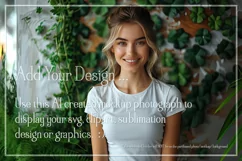 T-shirt Mockup, St Patrick's Day Mockup, Irish Female, b48 Product Image 2