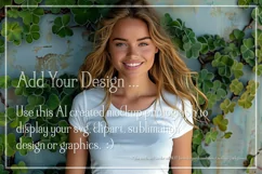 T-shirt Mockup, St Patrick's Day Mockup, Irish Female, b50 Product Image 2