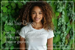 T-shirt Mockup, St Patrick's Day Mockup, Irish Female, b54 Product Image 2