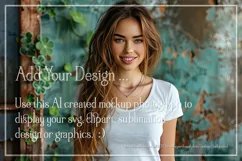 T-shirt Mockup, St Patrick's Day Mockup, Irish Female, b56 Product Image 2