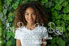 T-shirt Mockup, St Patrick's Day Mockup, Irish Female, b61 Product Image 1