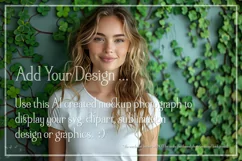 T-shirt Mockup, St Patrick's Day Mockup, Irish Female, b62 Product Image 2