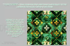 St Patricks Day Tumbler, Green Gold Geometric Tumbler, d1 Product Image 2