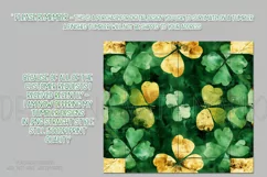 St Patricks Day Tumbler, Green Gold Geometric Tumbler, d17 Product Image 2