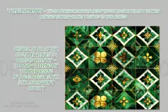 St Patricks Day Tumbler, Green Gold Geometric Tumbler, d4 Product Image 2