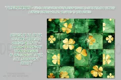 St Patricks Day Tumbler, Green Gold Geometric Tumbler, d6 Product Image 2