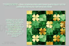 St Patricks Day Tumbler, Green Gold Geometric Tumbler, d8 Product Image 2