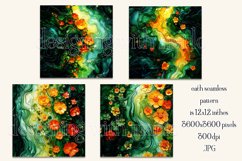 Alcohol Ink Clover Patterns, St Patricks Day Patterns, s10 Product Image 2