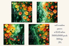 Alcohol Ink Clover Patterns, St Patricks Day Patterns, s12 Product Image 2