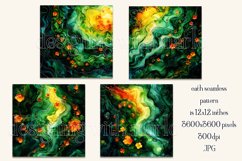 Alcohol Ink Clover Patterns, St Patricks Day Patterns, s17 Product Image 2