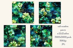 Alcohol Ink Clover Patterns, St Patricks Day Patterns, s18 Product Image 2