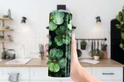 Alcohol Ink Tumbler, St Patrick&#039;s Day Floral Tumbler, d10 Product Image 3